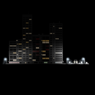 City Night Square, par Xavier E. G. Dierick